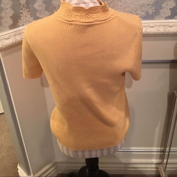 YELLOW RIBBED Top  - Picture 2 of 3